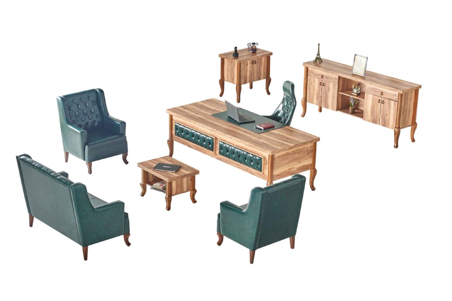 Lukens Table Set (Tropical Walnut) Table Set