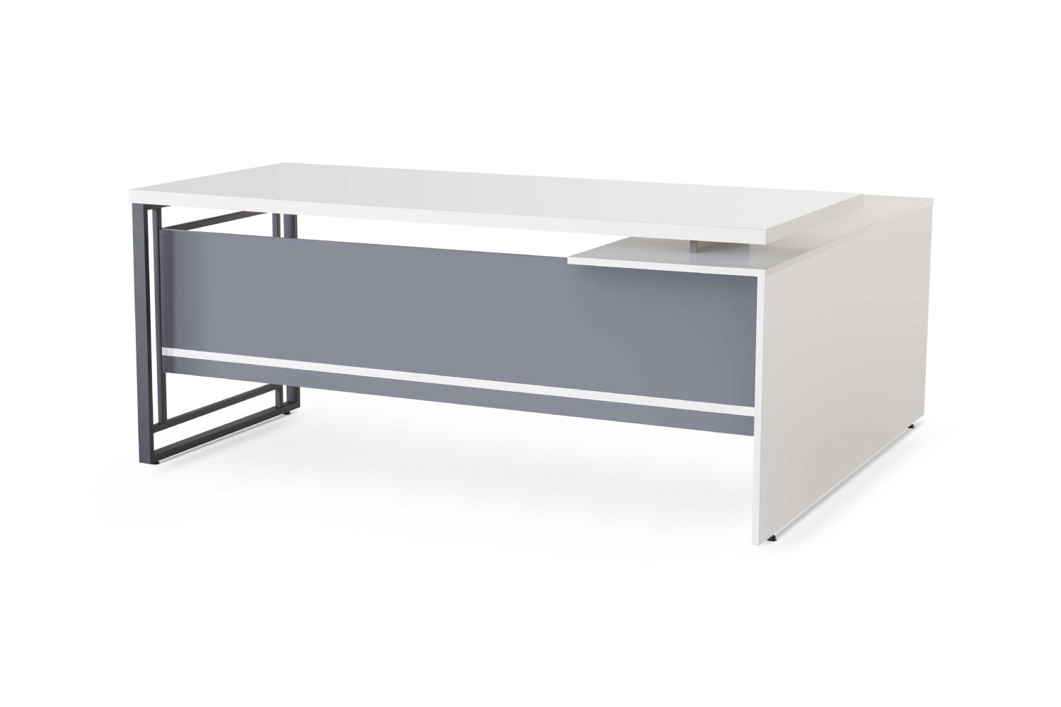 Step 180cm Masa Takımı (Kardelen Beyaz/Antrasit) Masa Takımı - Görsel 2