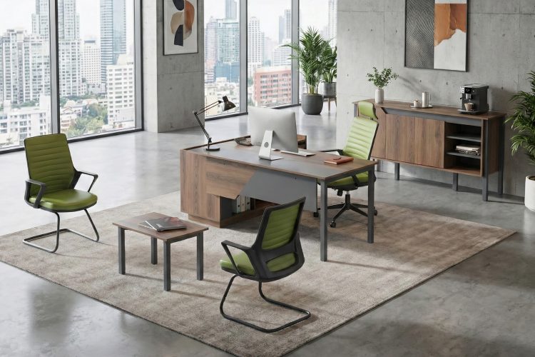 Staff Table Set (European/Anthracite) Table Set