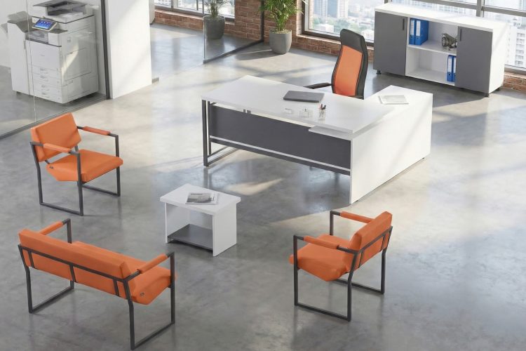 Step 180cm Table Set (Snowdrop White / Anthracite) Table Set